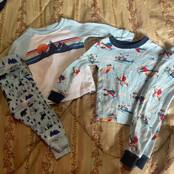 Huge Baby Boy Clothes Lot Nike Carters Gerber 128 Pc Tops Pants Pajamas 6 9 12 M - Picture 7 of 14